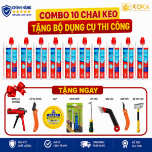 [COMBO 10 CHAI] Keo Chà Ron Epoxy 2 Thành Phần KGT