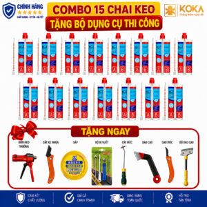 [COMBO 15 CHAI] Keo Chà Ron Epoxy 2 Thành Phần KGT