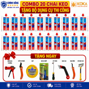[COMBO 20 CHAI] Keo Chà Ron Epoxy 2 Thành Phần KGT