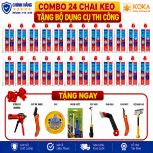 [COMBO 24 CHAI] Keo Chà Ron Epoxy 2 Thành Phần KGT